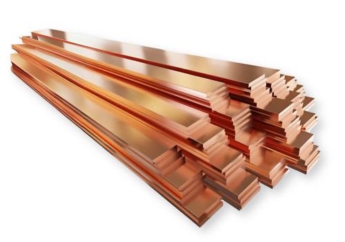 barra de cobre retangular qualy copper