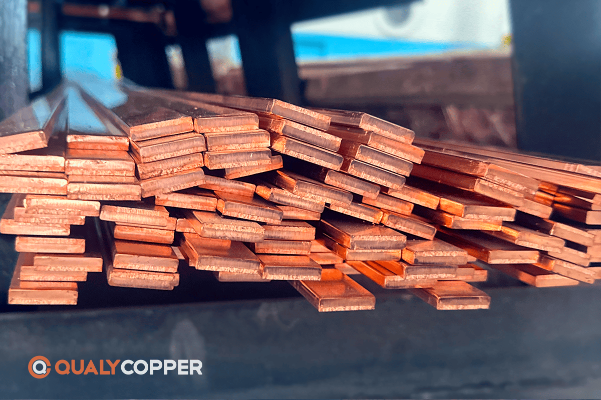 Barramentos de cobre eletrolítico direto da fábrica